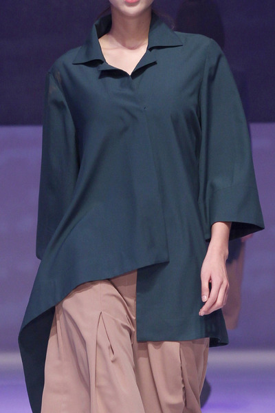 17SS WIDE BLOUSE - GREEN