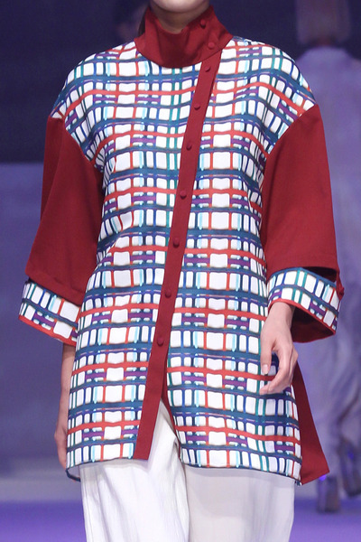 17SS COLOR CHECK BLOUSE